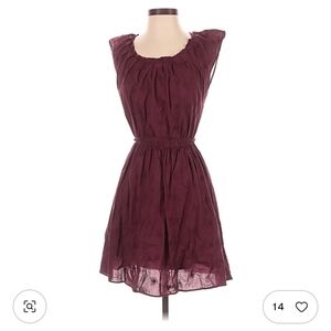 LC Lauren Conrad Sleeveless Wine Midi Dress